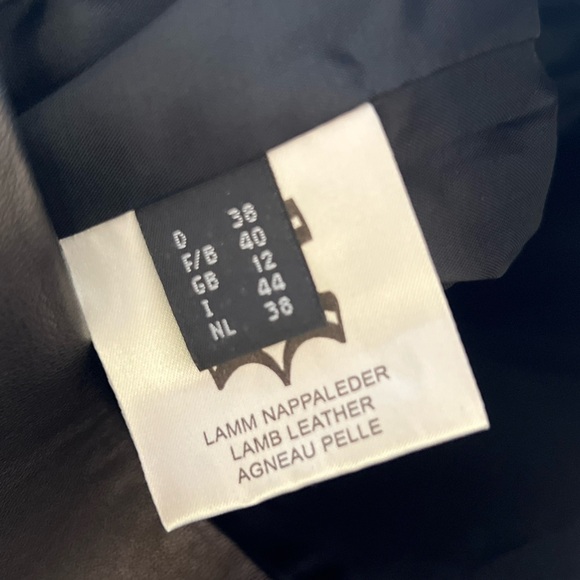 Blacky Dress Berlin Leather V-Neck Long Sleeve Dress 12 GB/10US - Picture 8 of 10